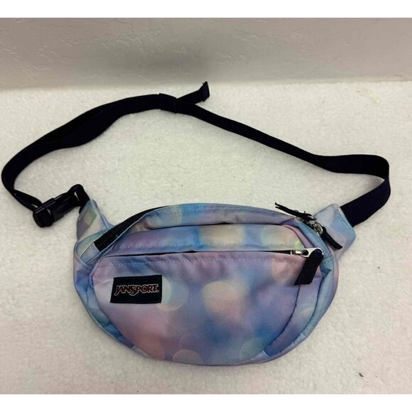 Jansport Multicolor Pattern Adjustable Strap Zippered Fanny Pack - Picture 1 of 7